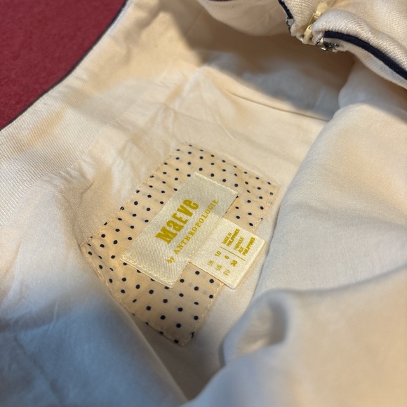 Maeve Cream Skirt with Black Accents anthropology - Picture 4 of 4